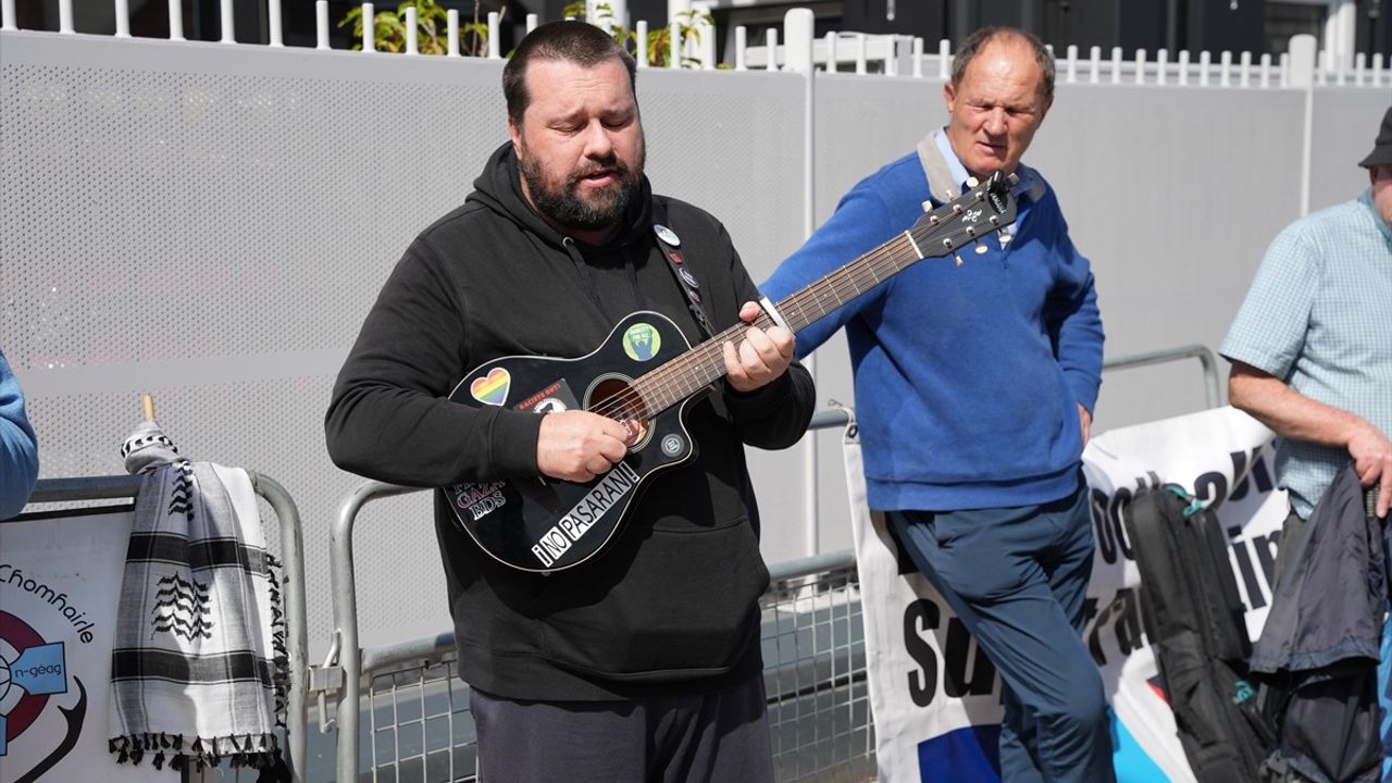 Dublin'de Filistin Destek Gösterisi