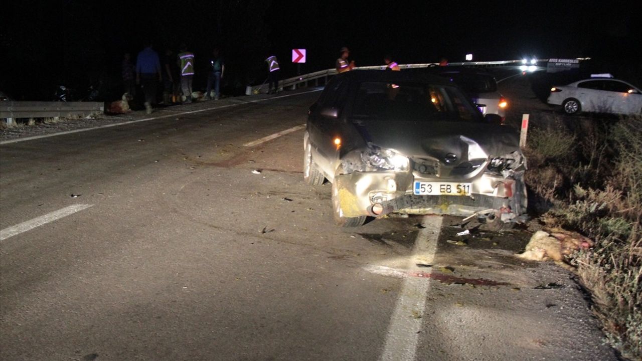 Erzincan'da Koyun Sürüsü Kazası: 18 Koyun Telef Oldu, Sürücü Yaralandı