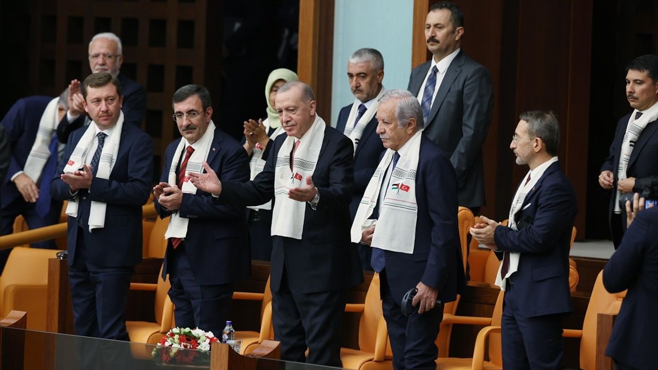 Filistin Devlet Başkanı Abbas'ın TBMM Ziyareti