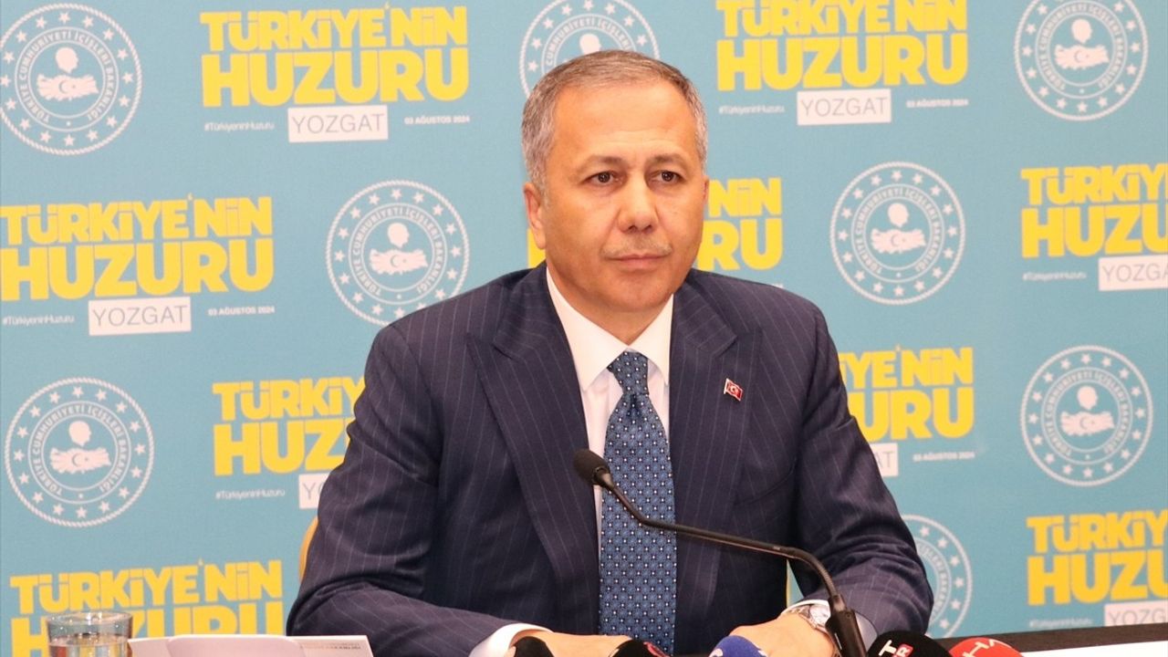 İçişleri Bakanı Yerlikaya, Yozgat'ta Güvenlik Toplantısı Düzenledi