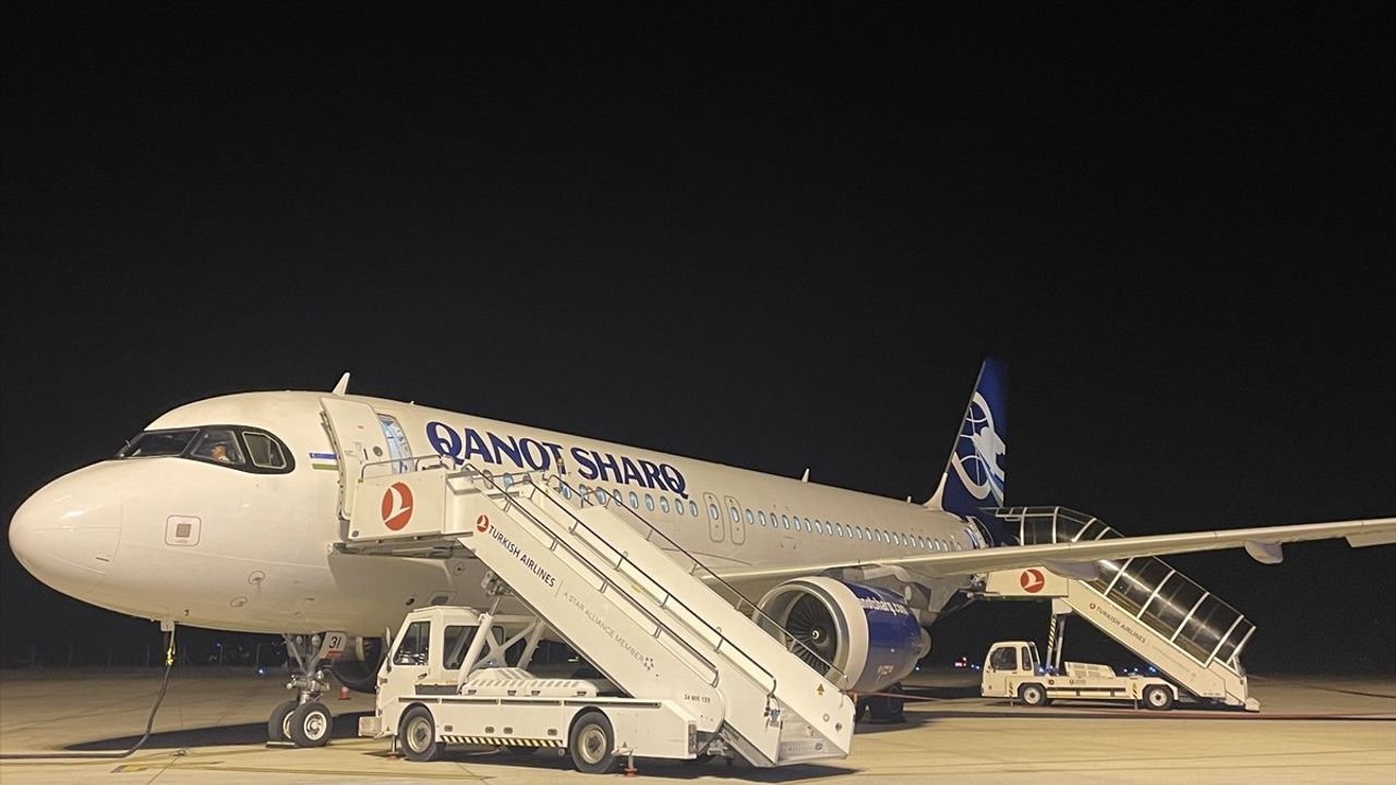 İstanbul'dan Özbekistan'a Giden Uçak Amasya'ya Zorunlu İniş Yaptı