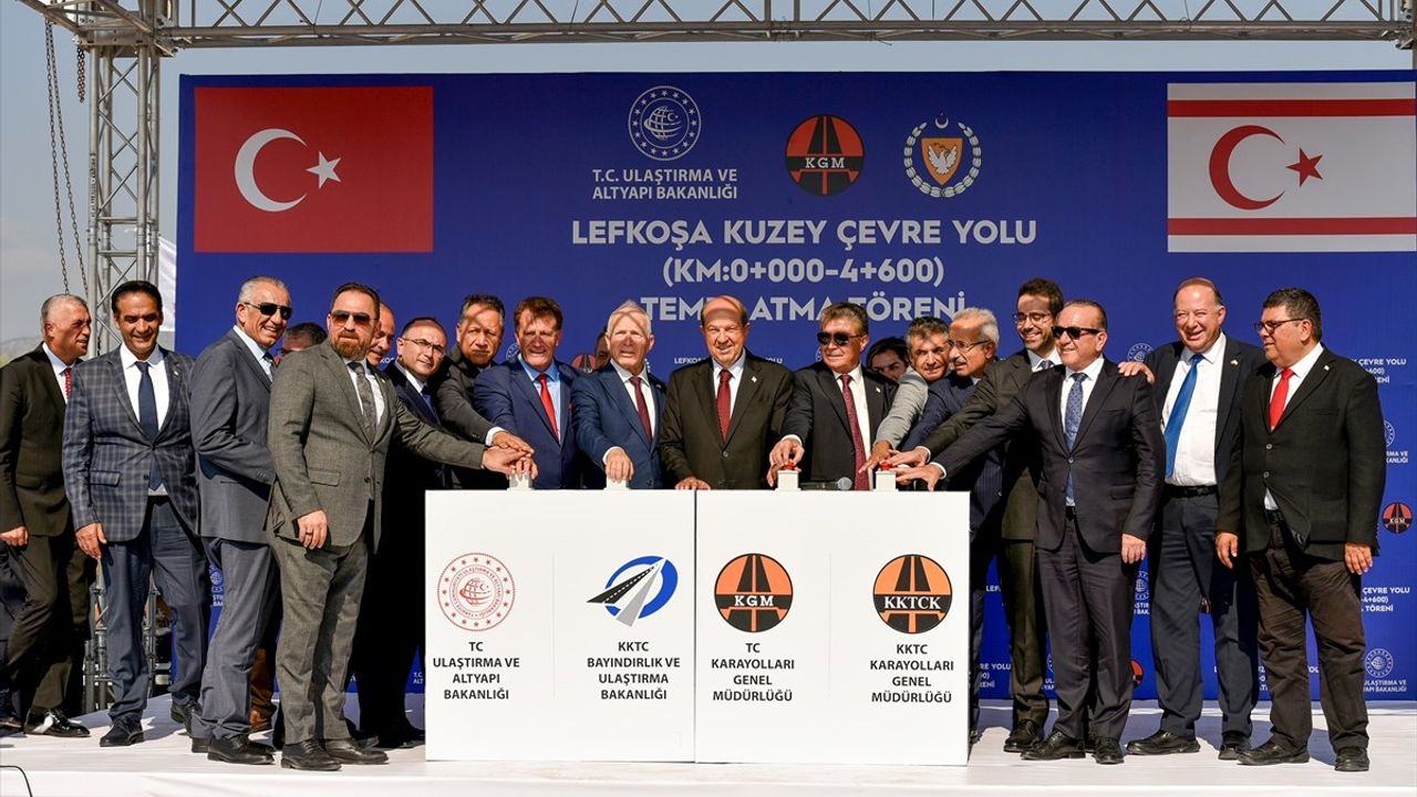 Lefkoşa Kuzey Çevre Yolu Temeli Atıldı