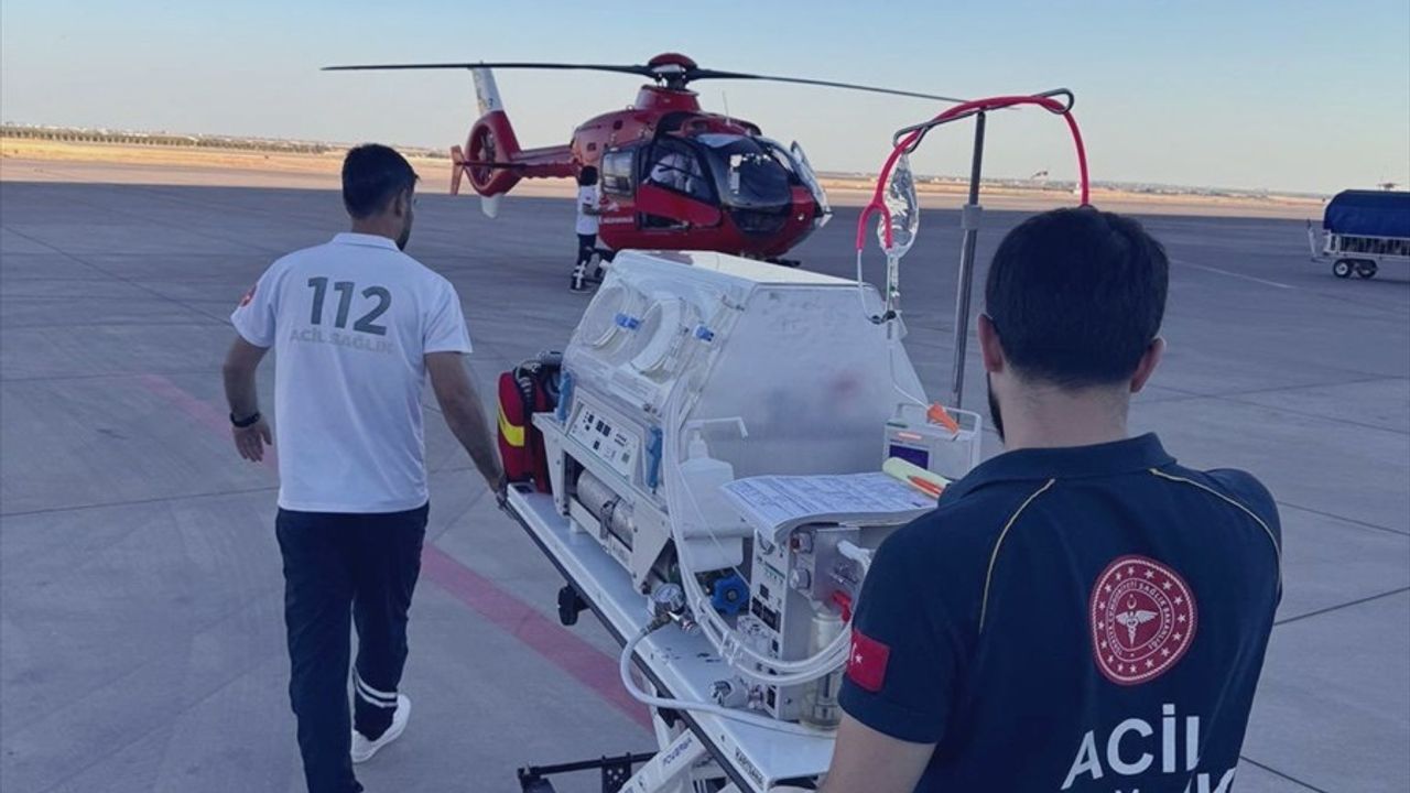 Mardin'de Acil Durum: Helikopterle Bebek Sevk Edildi