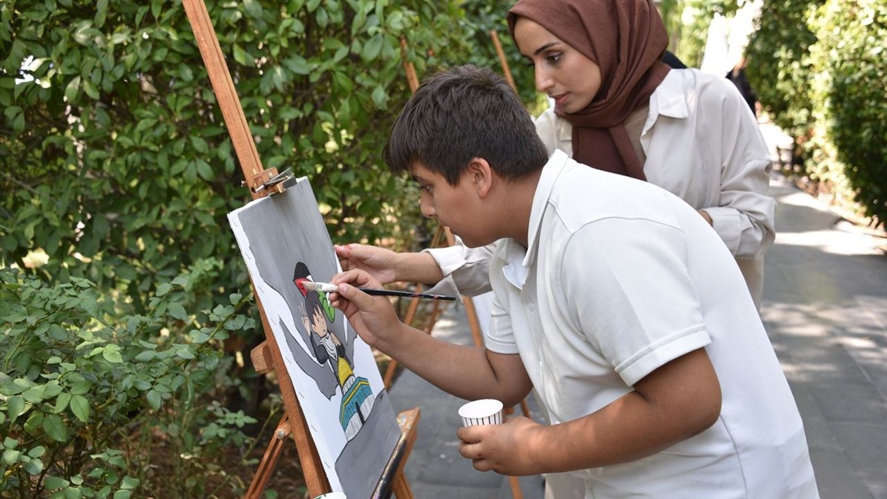 Şanlıurfa'da Filistin Temalı Resim Etkinliği