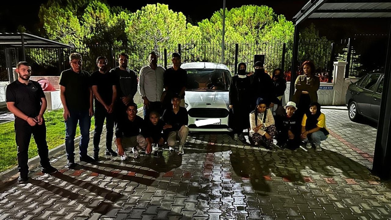 Tekirdağ'da Düzensiz Göçmen Operasyonu: 22 Kişi Yakalandı
