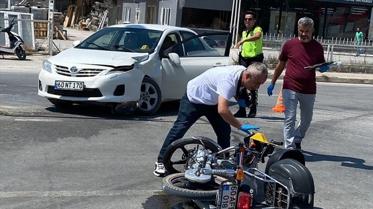 Tokat'ta Otomobil ve Motosiklet Çarpıştı: Bir Kişi Hayatını Kaybetti