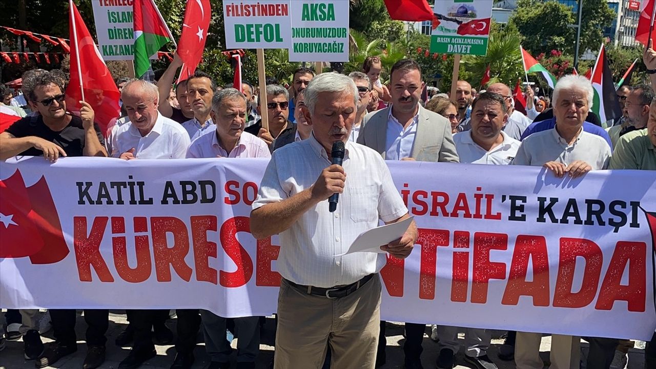 Zonguldak'ta Gazze İçin Destek Yürüyüşü Düzenlendi