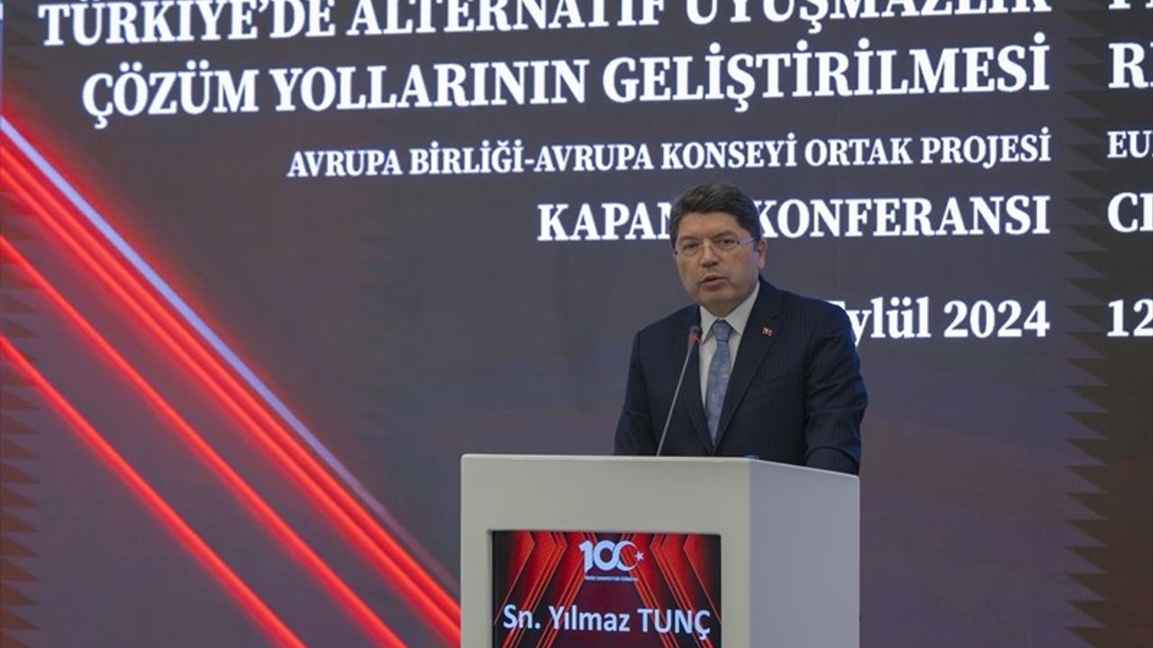 Adalet Bakanı Tunç, Alternatif Uyuşmazlık Çözüm Yöntemlerini Açıkladı