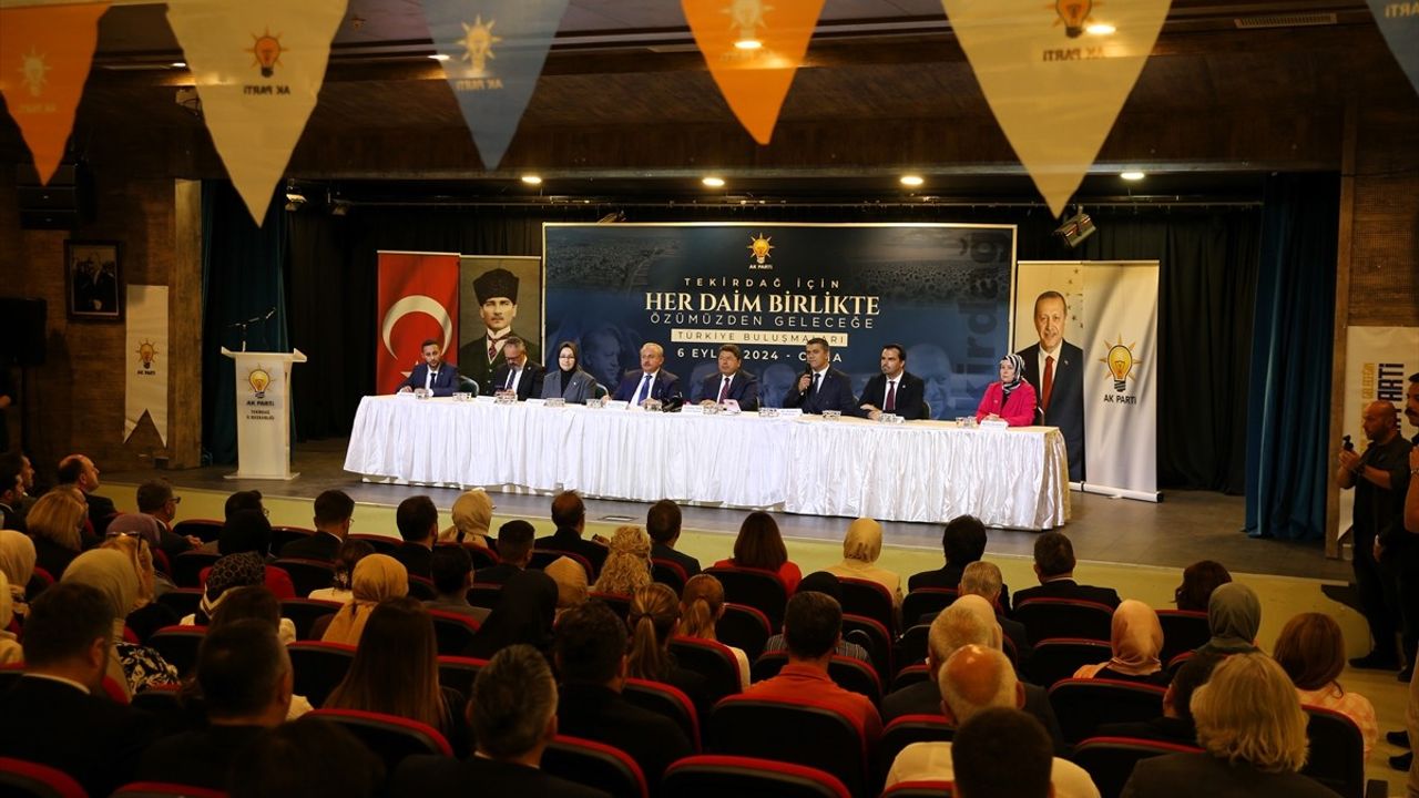 Adalet Bakanı Tunç'tan Tekirdağ'da Önemli Açıklamalar