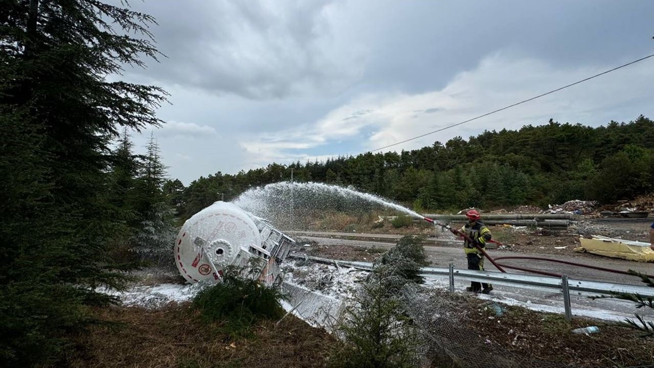 Anadolu Otoyolu'nda Zincirleme Trafik Kazası