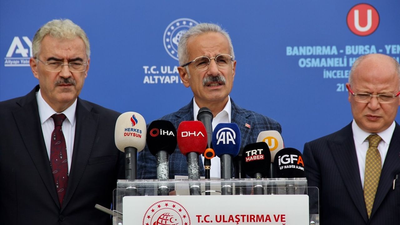 Bakan Uraloğlu'dan Bursa'da Hızlı Tren Projesine Önemli Açıklamalar