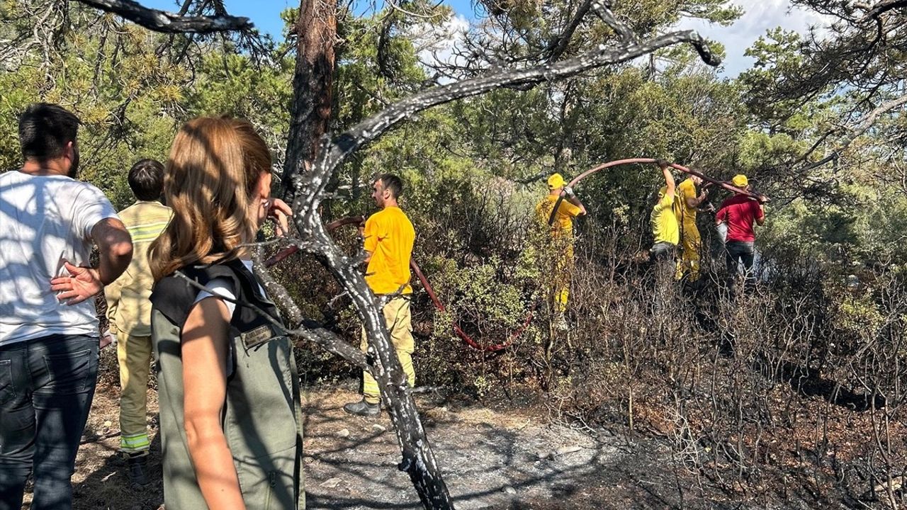 Burdur'daki Orman Yangını Kontrol Altına Alındı