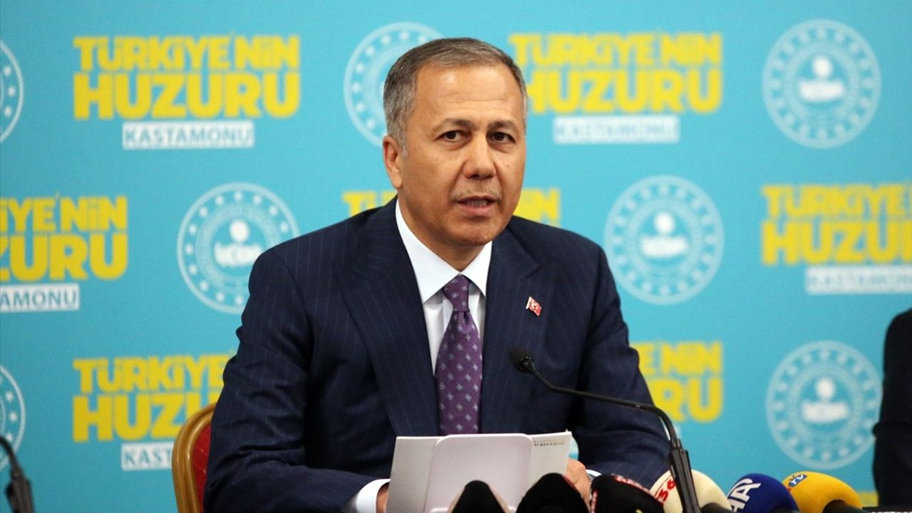 İçişleri Bakanı Yerlikaya'dan Kastamonu'da Güvenlik Vurgusu