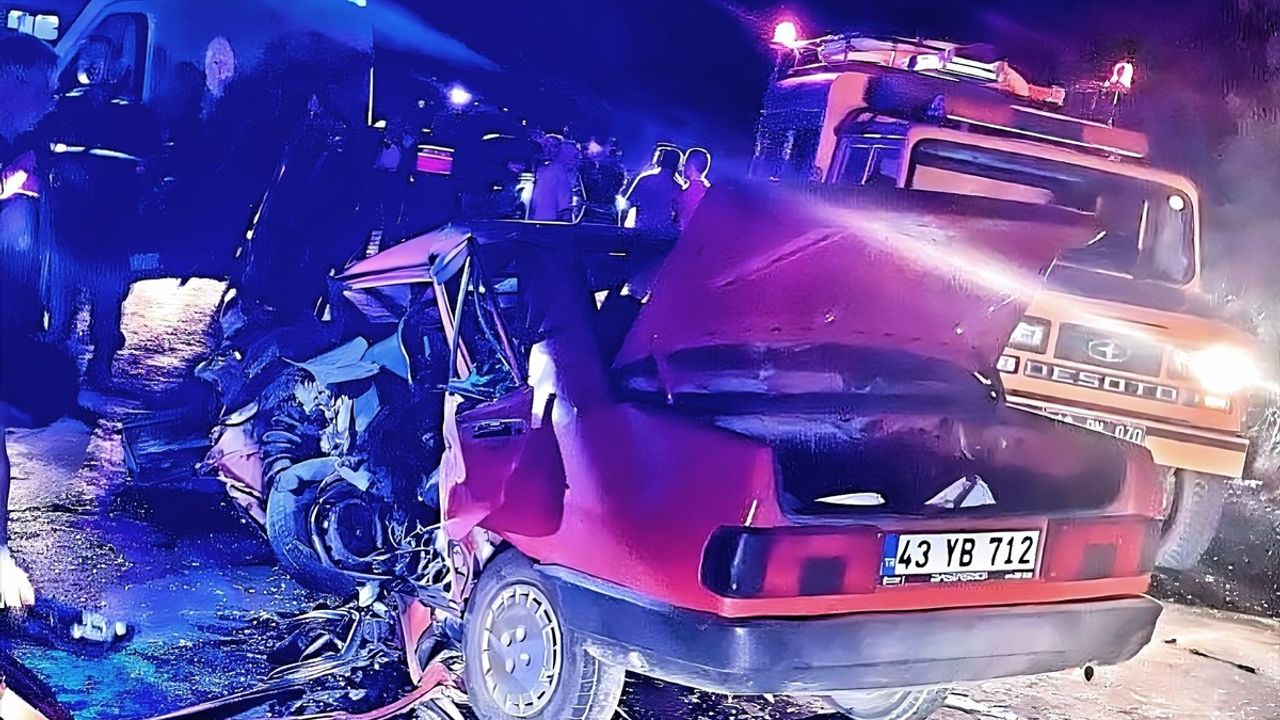 Kütahya'da Trajik Trafik Kazası: 1 Ölü, 1 Yaralı