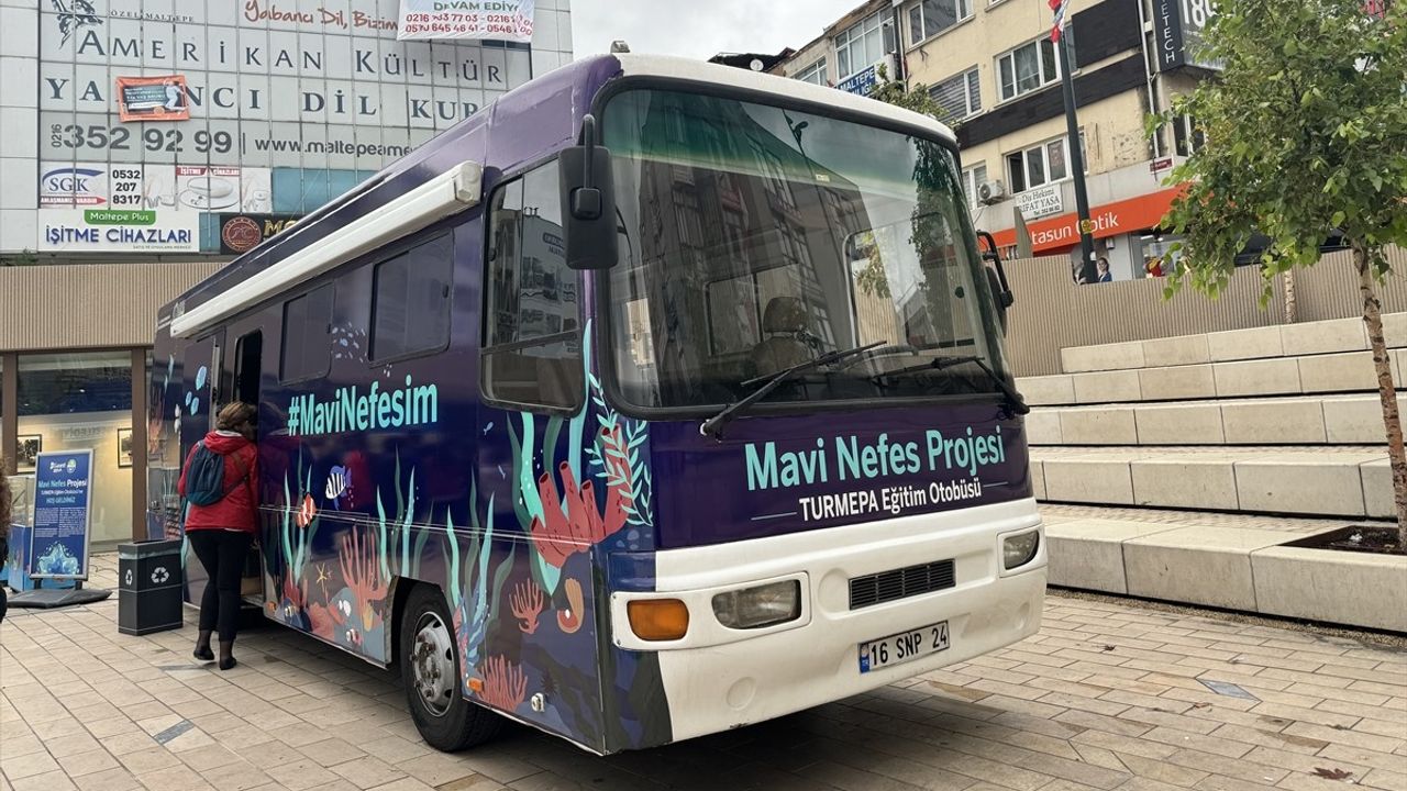 Mavi Nefes Projesi Eğitim Otobüsü Maltepe'de Yola Çıktı