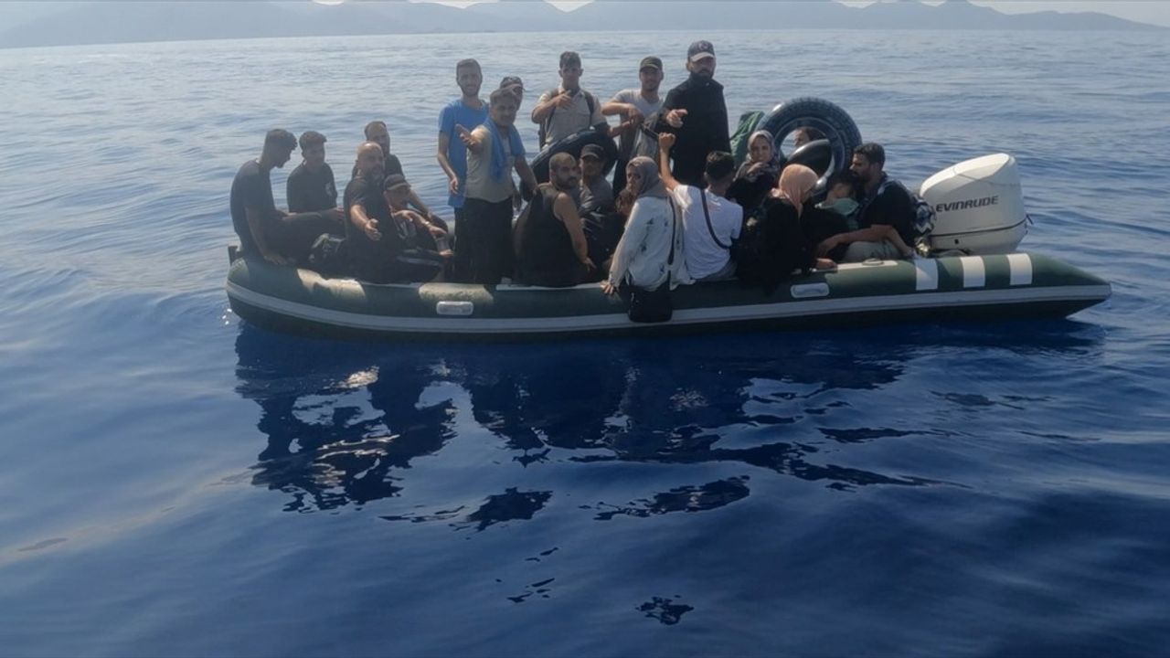 Muğla'da Düzensiz Göçmen Kurtarma Operasyonu