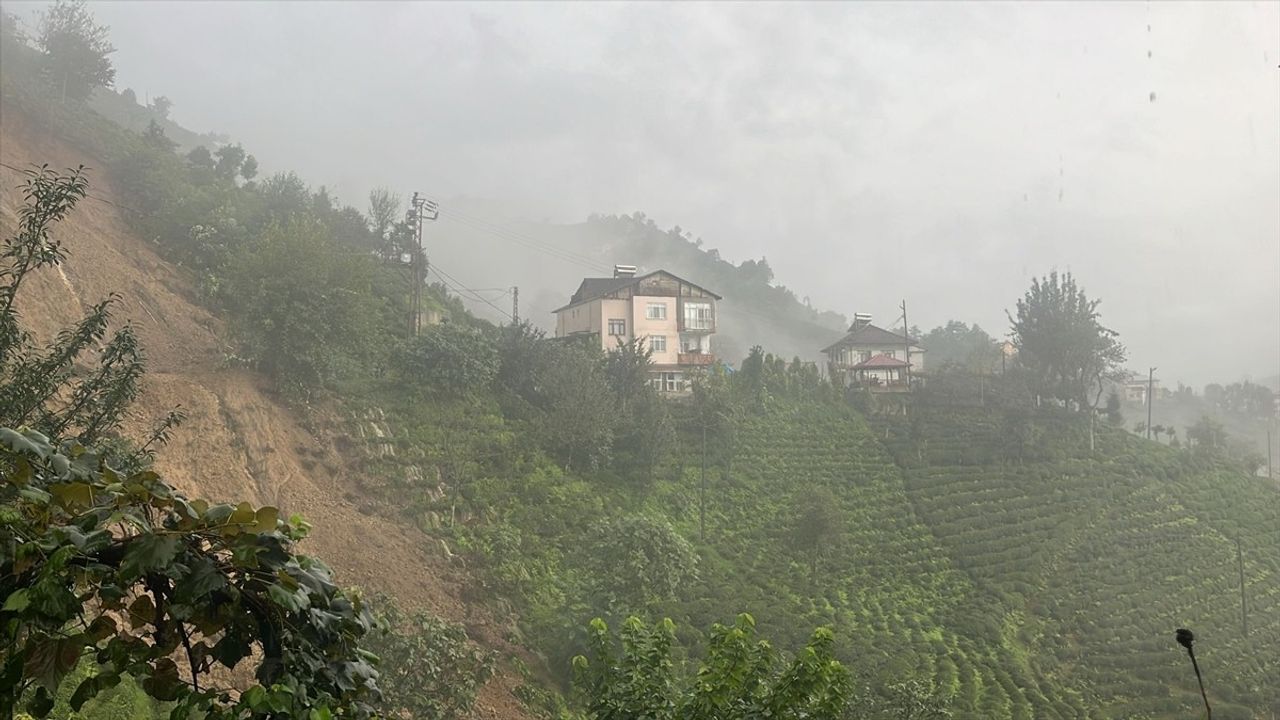 Rize'de Sağanak Sonrası Hasar Tespiti Devam Ediyor