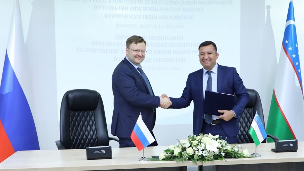 Rusya Özbekistan'da Nükleer Enerji Santrali Projesine Başladı