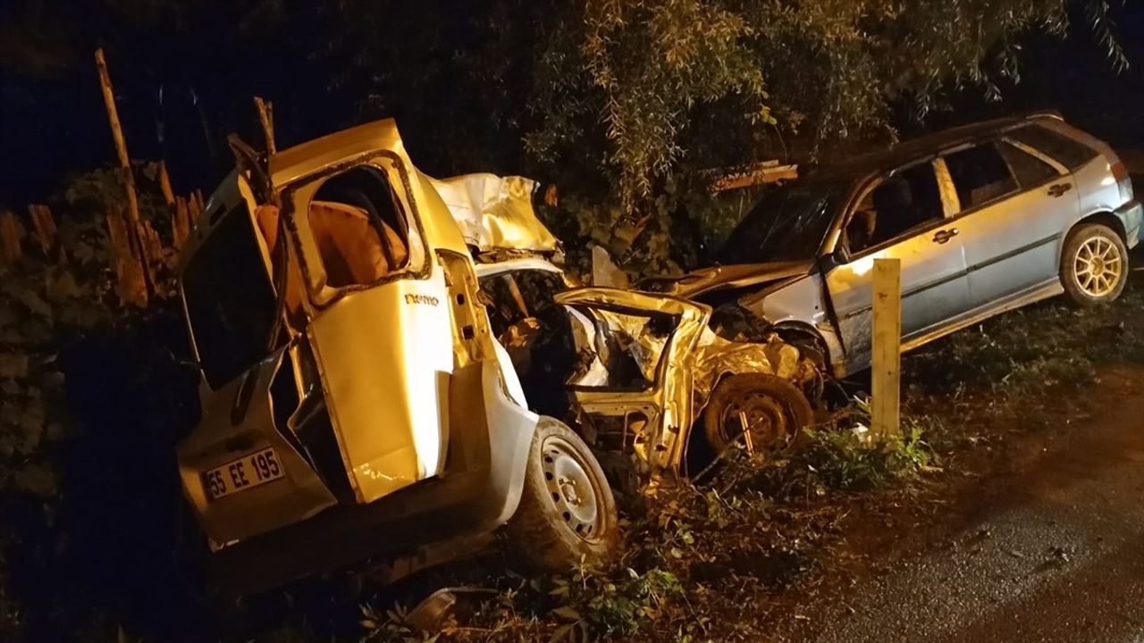 Samsun'da Ciddi Trafik Kazası: 1 Ölü, 7 Yaralı