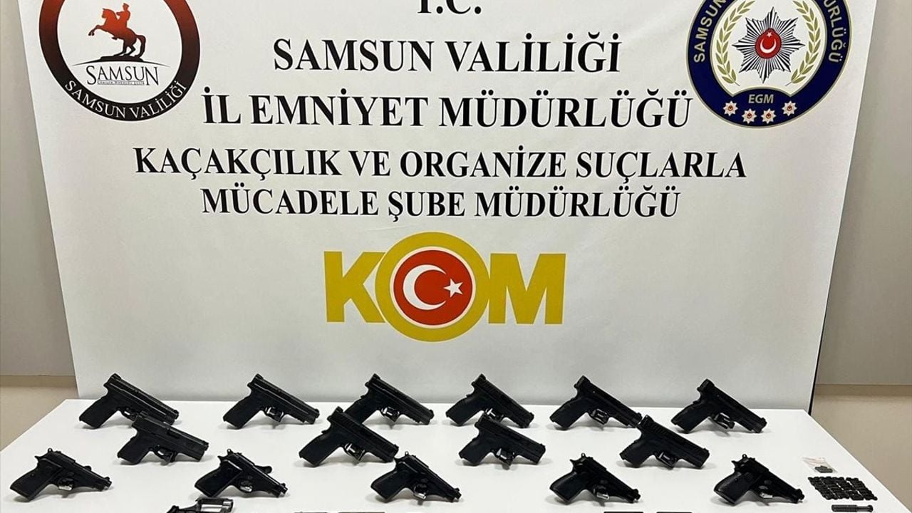 Samsun'da Kaçak Silah Ticareti Operasyonu