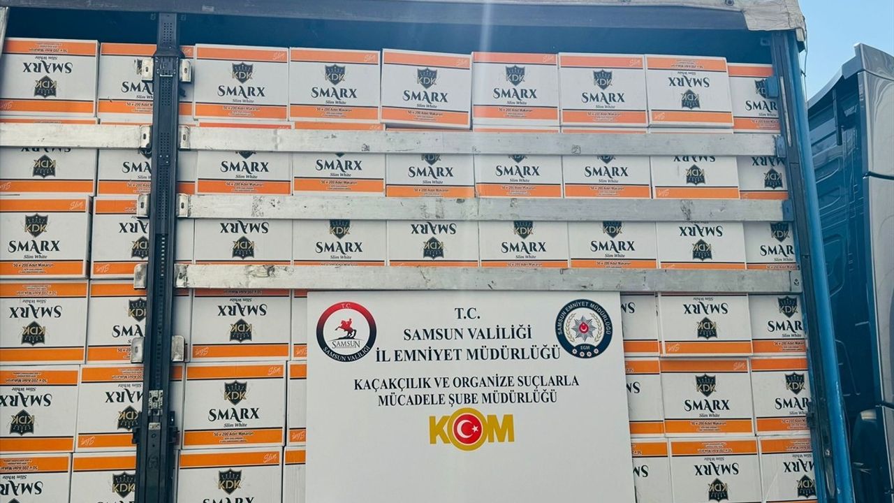 Samsun'da Kaçakçılık Operasyonu: 5 Milyon Makaron Ele Geçirildi