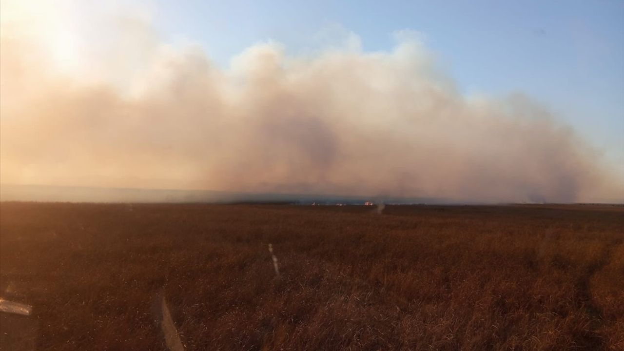 Sultan Sazlığı Milli Parkı'ndaki Yangın 50 Hektar Alanı Korumaya Aldı