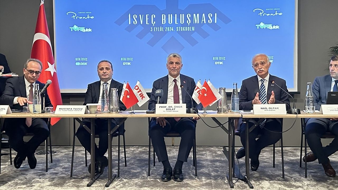 Ticaret Bakanı Ömer Bolat, İsveç'te İş Dünyası Temsilcileriyle Buluştu
