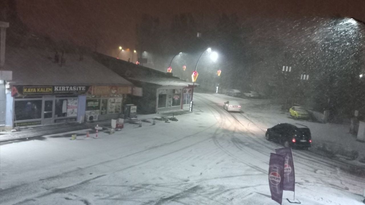 Ağrı'nın Diyadin İlçesinde Kar Yağışı Hayatı Olumsuz Etkiliyor