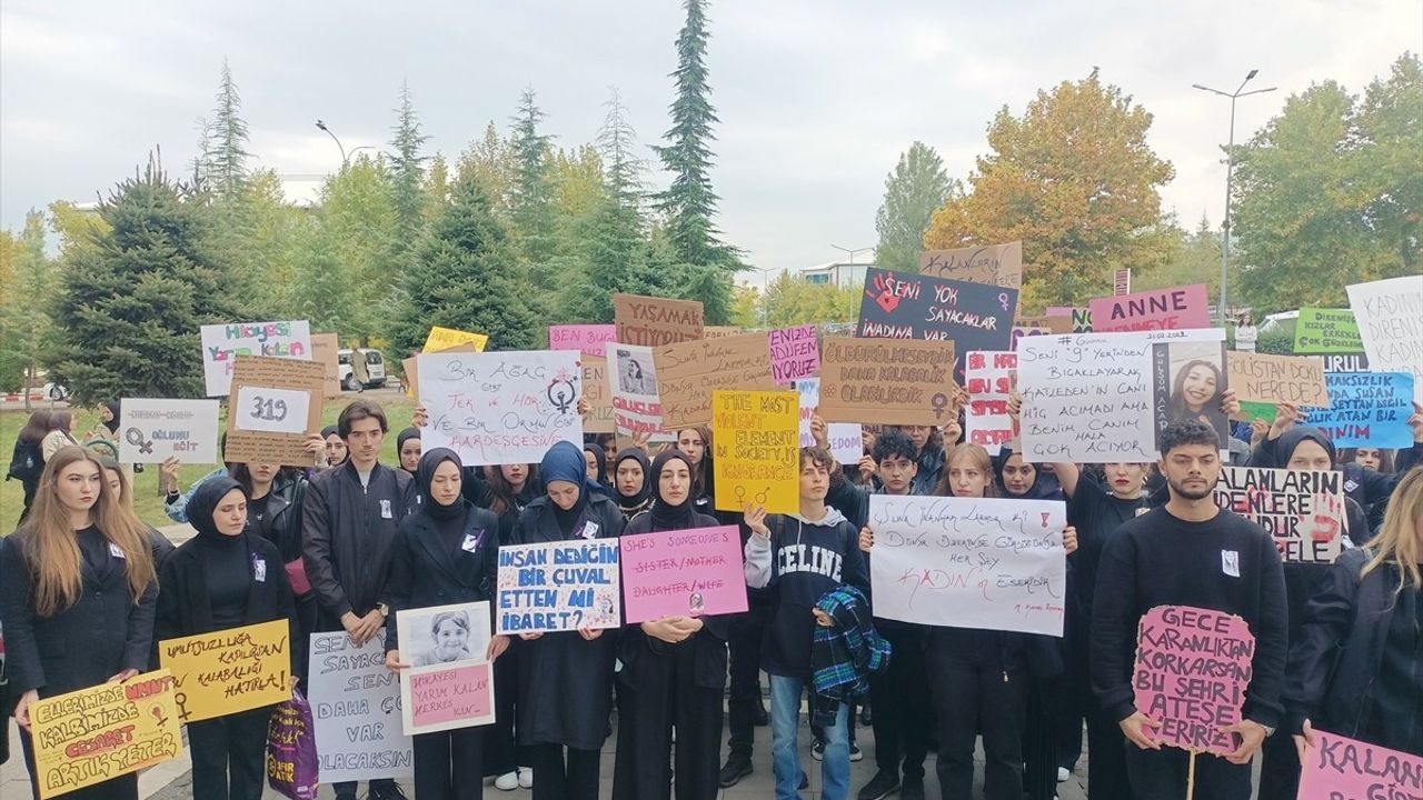 Bingöl'de Kadına Yönelik Şiddet Protestosu