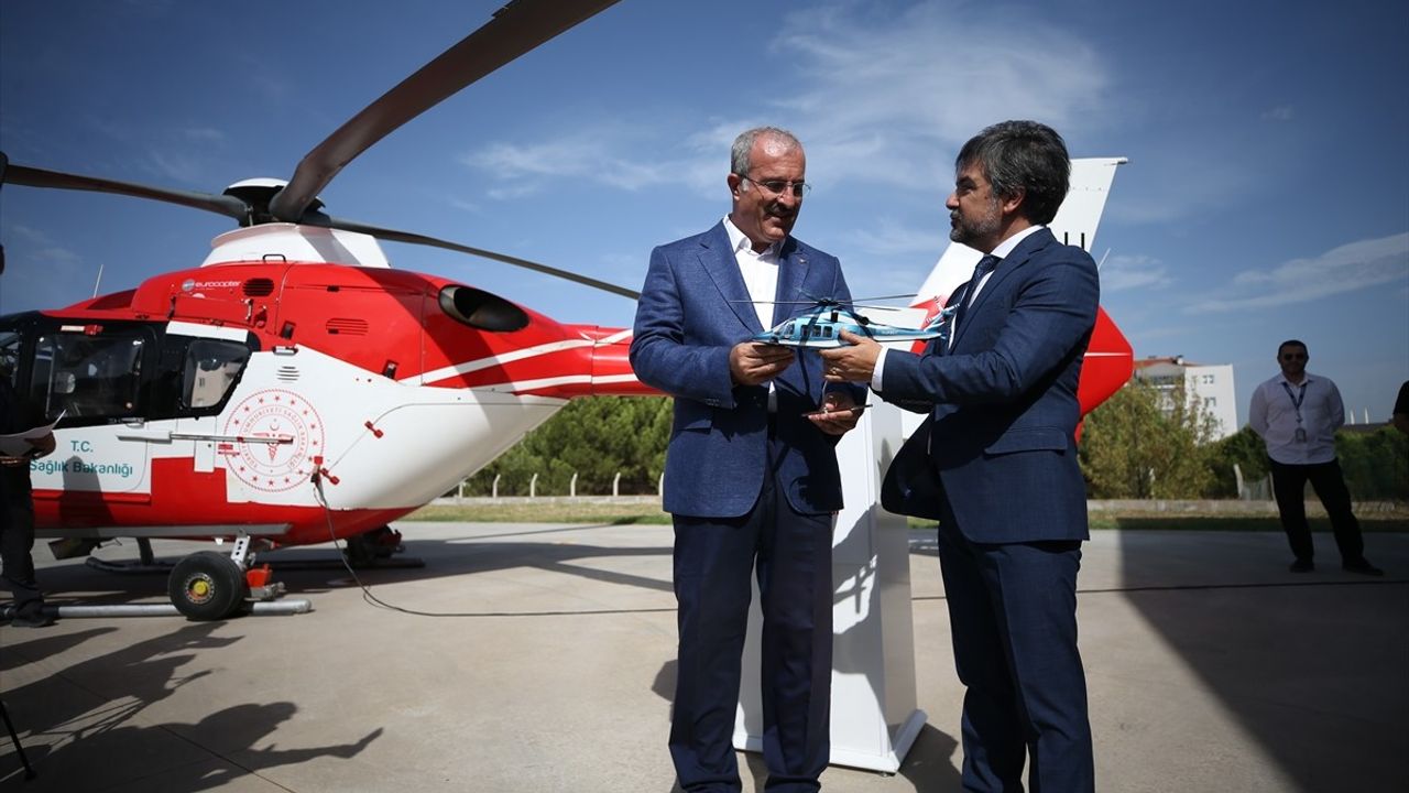 Çanakkale'de Helikopter Ambulans Hizmete Girdi
