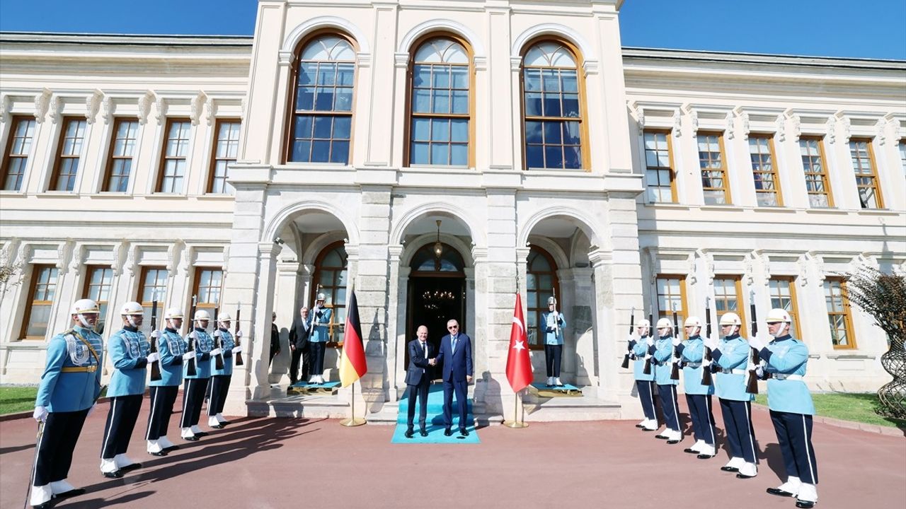 Cumhurbaşkanı Erdoğan Almanya Başbakanı Scholz'u Ağırladı