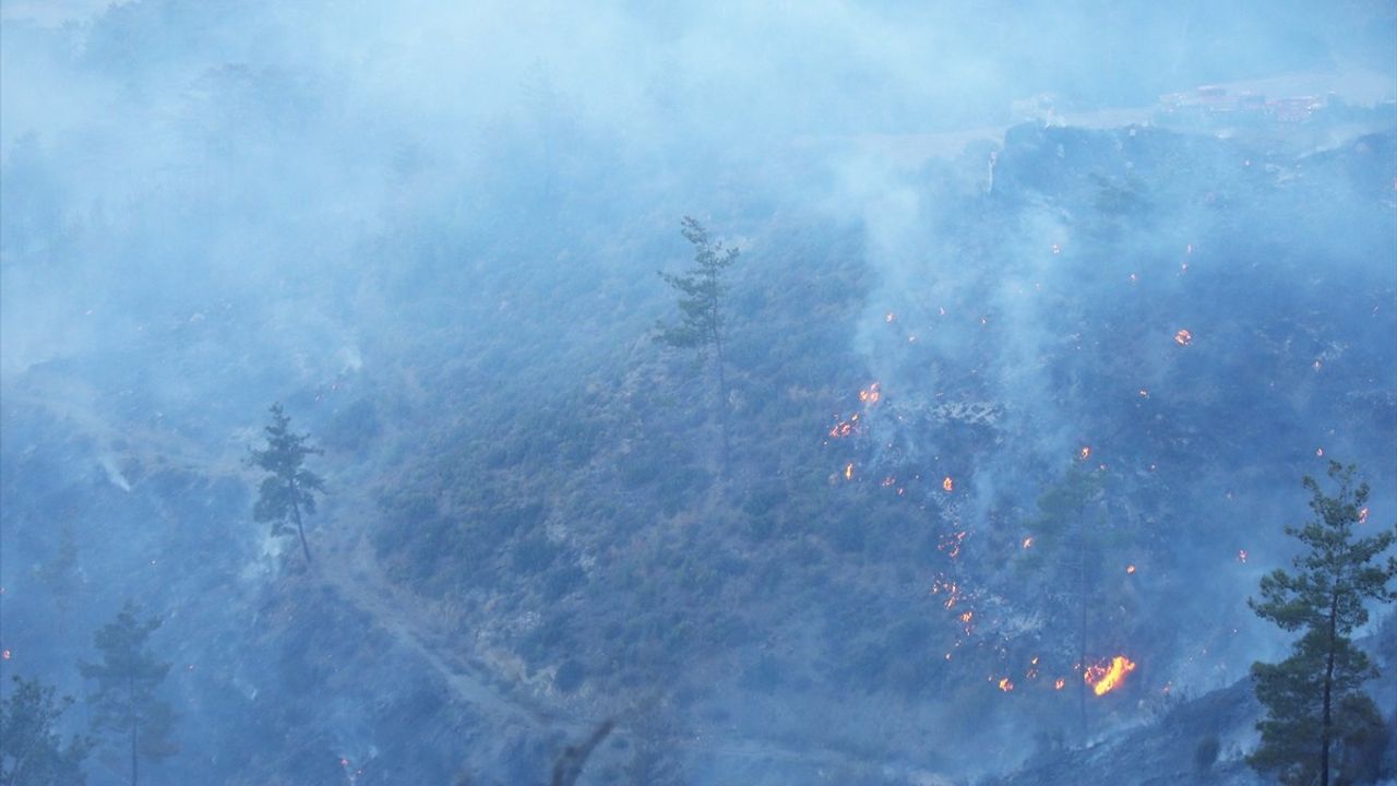Dalaman'daki Orman Yangınına Yoğun Müdahale Devam Ediyor