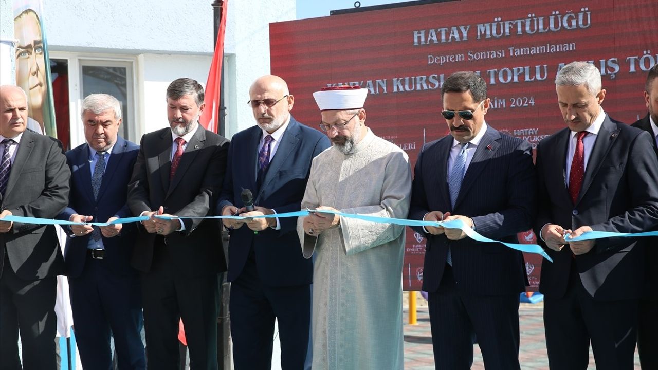 Diyanet İşleri Başkanı Ali Erbaş, Hatay'da Kur'an Kurslarının Açılışını Gerçekleştirdi