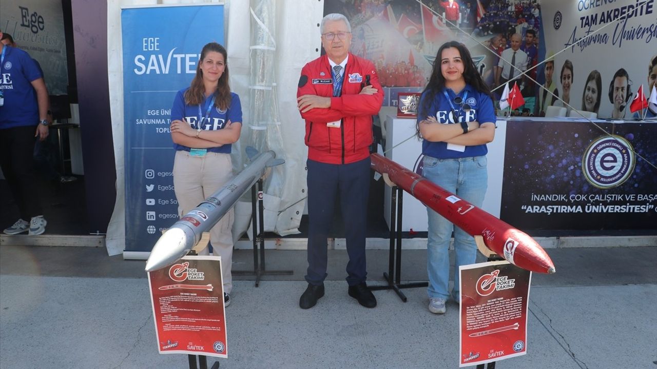 Ege Üniversitesi Rektörü Prof. Dr. Budak, TEKNOFEST Adana'yı İnceledi