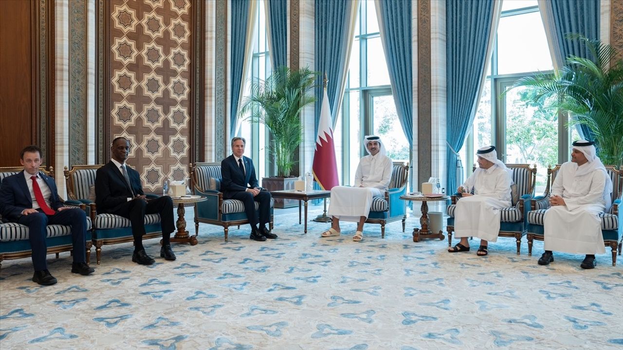 Katar Emiri Şeyh Temim, Blinken ile Ateşkes Çabalarını Görüştü