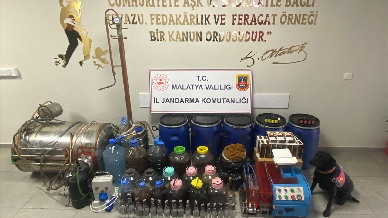 Malatya'da Kaçak İçki Baskını: 3 Gözaltı