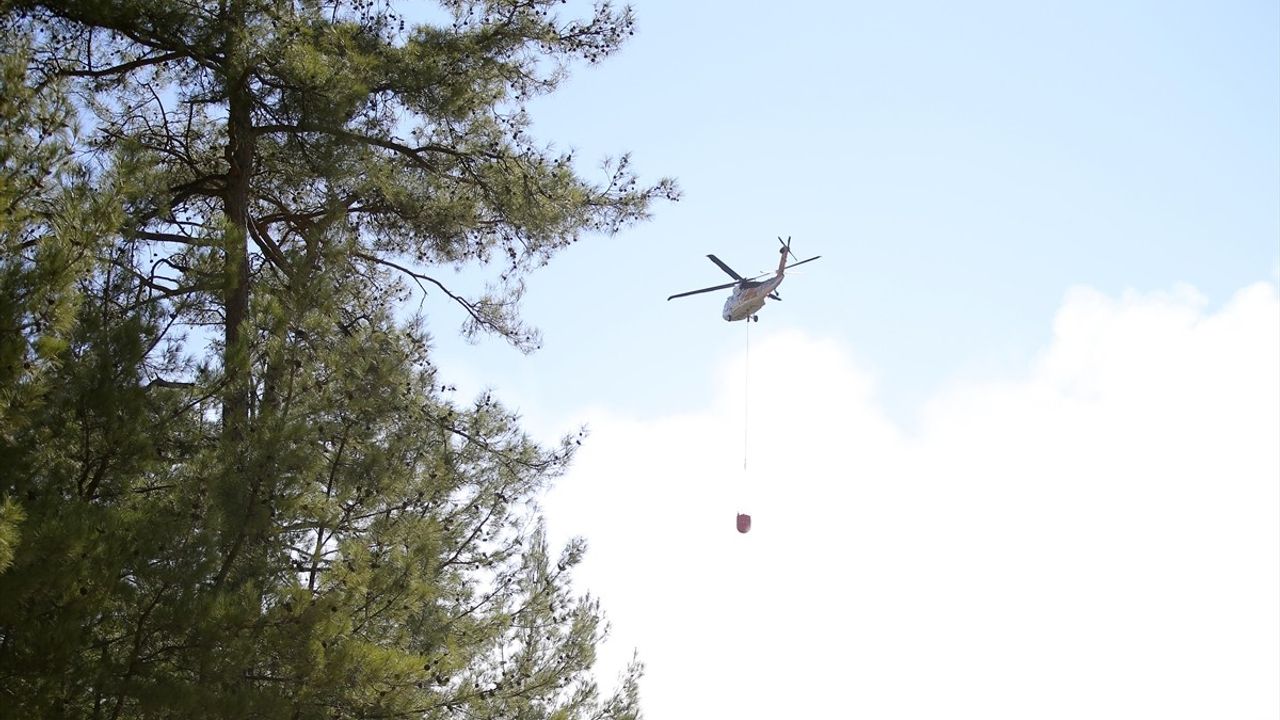 Menteşe Yangınına Köylülerden Cansiparene Destek