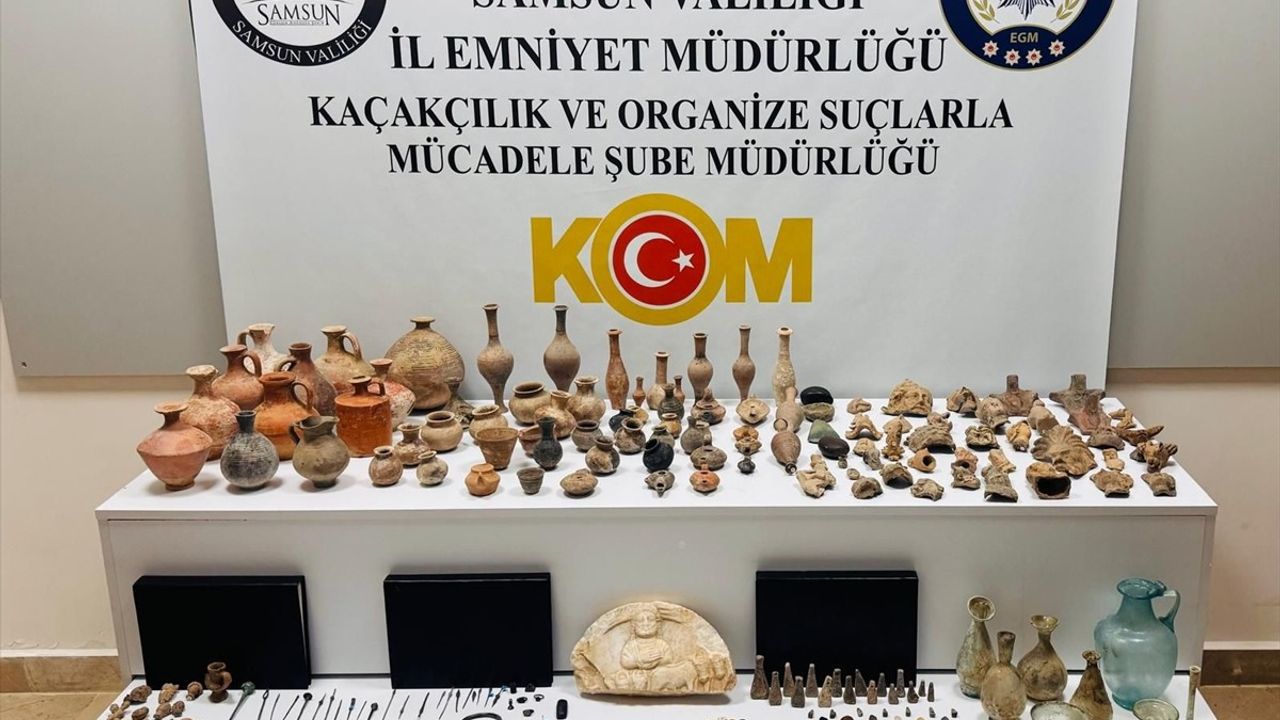 Samsun'da Tarihi Eser Kaçakçılığına Darbe