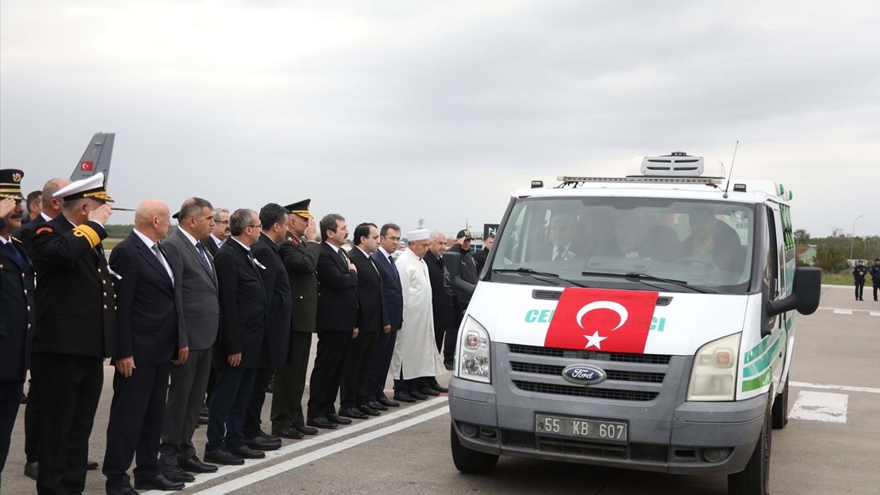 Şehit Sözleşmeli Er Kander Babür'ün Naaşı Samsun'a Ulaştı