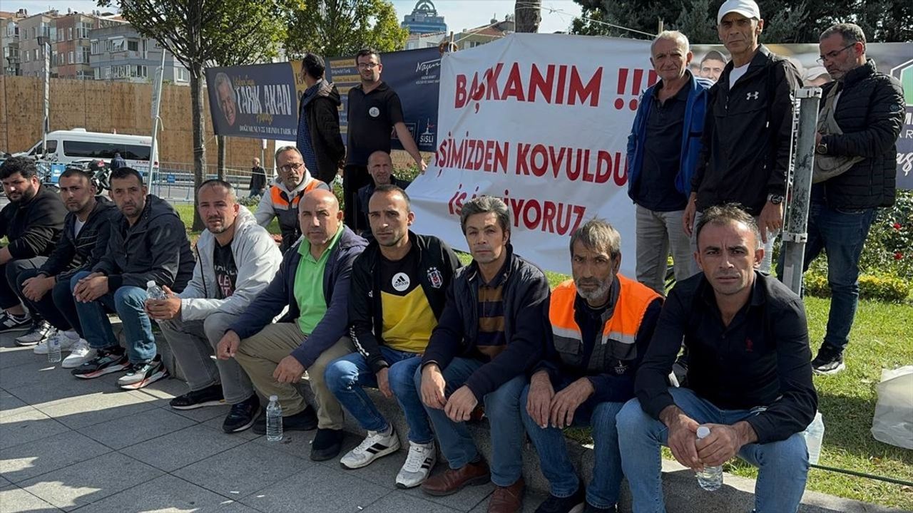 Şişli Belediyesi'nde İşten Çıkarılan İşçilerin Protestosu