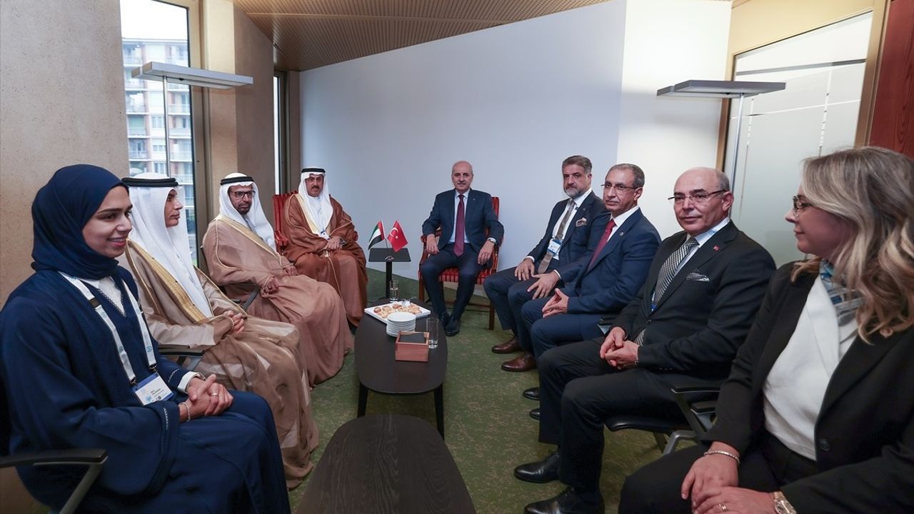 TBMM Başkanı Numan Kurtulmuş, BAE Federal Konsey Başkanı Saqr Ghobash ile Görüştü