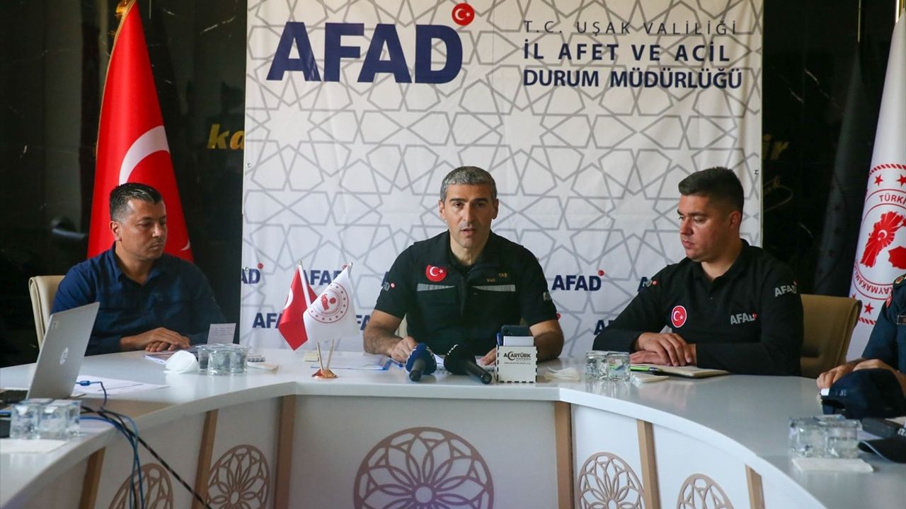 Uşak'ta Deprem Tatbikatı Gerçekleştirildi