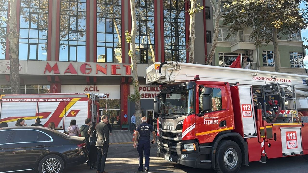 Ankara'da Özel Hastanede Laboratuvar Yangını Kontrol Altına Alındı