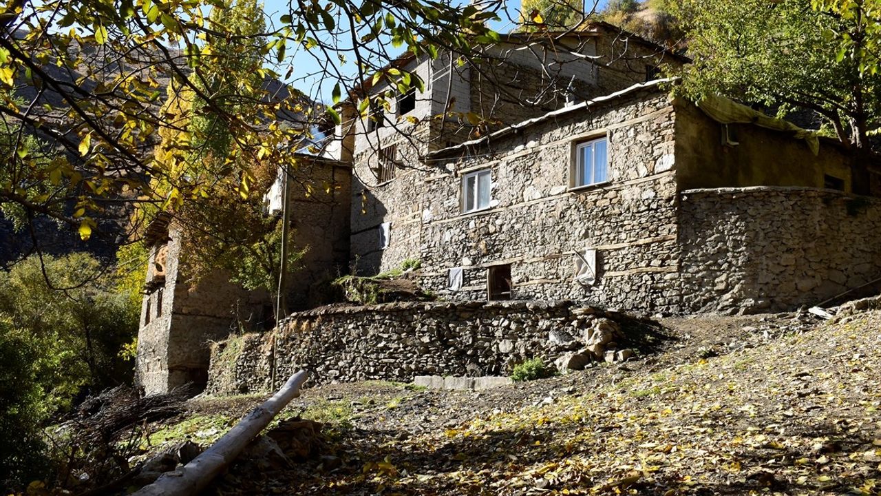 Bitlis'in Hizan İlçesinde Sonbaharın Büyüsü: Uzuntaş Köyü