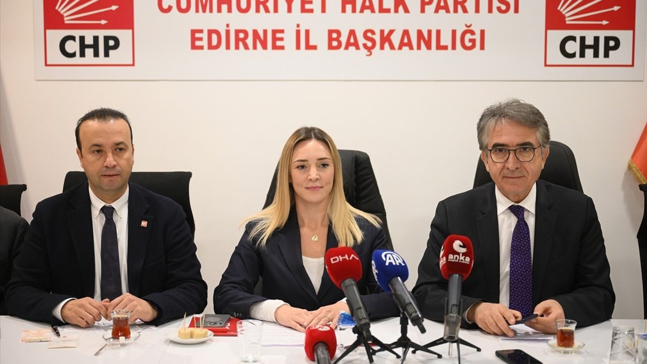 CHP Genel Başkan Yardımcıları Edirne'de Gazetecilerle Buluştu