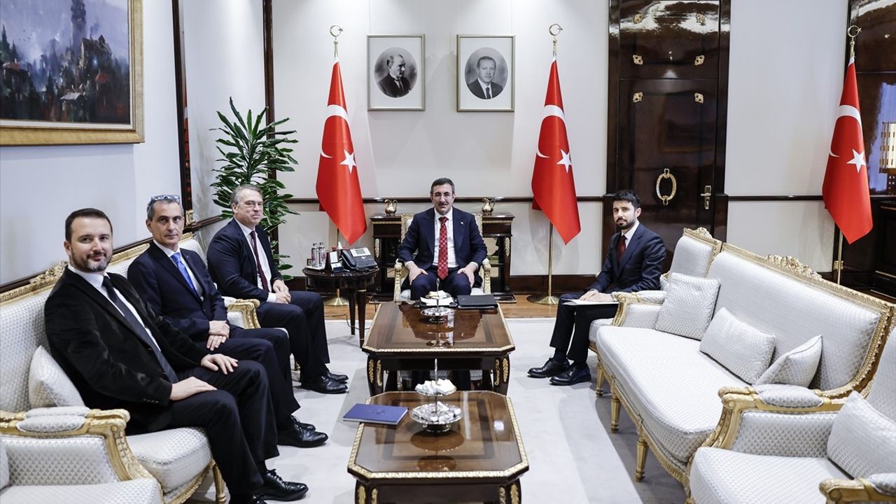 Cumhurbaşkanı Yardımcısı Yılmaz, AB Türkiye Delegasyonu Başkanı Ossowski'yi kabul etti