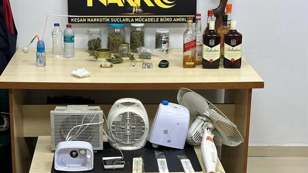 Edirne'de Oto Elektrikçiye Uyuşturucu Operasyonu