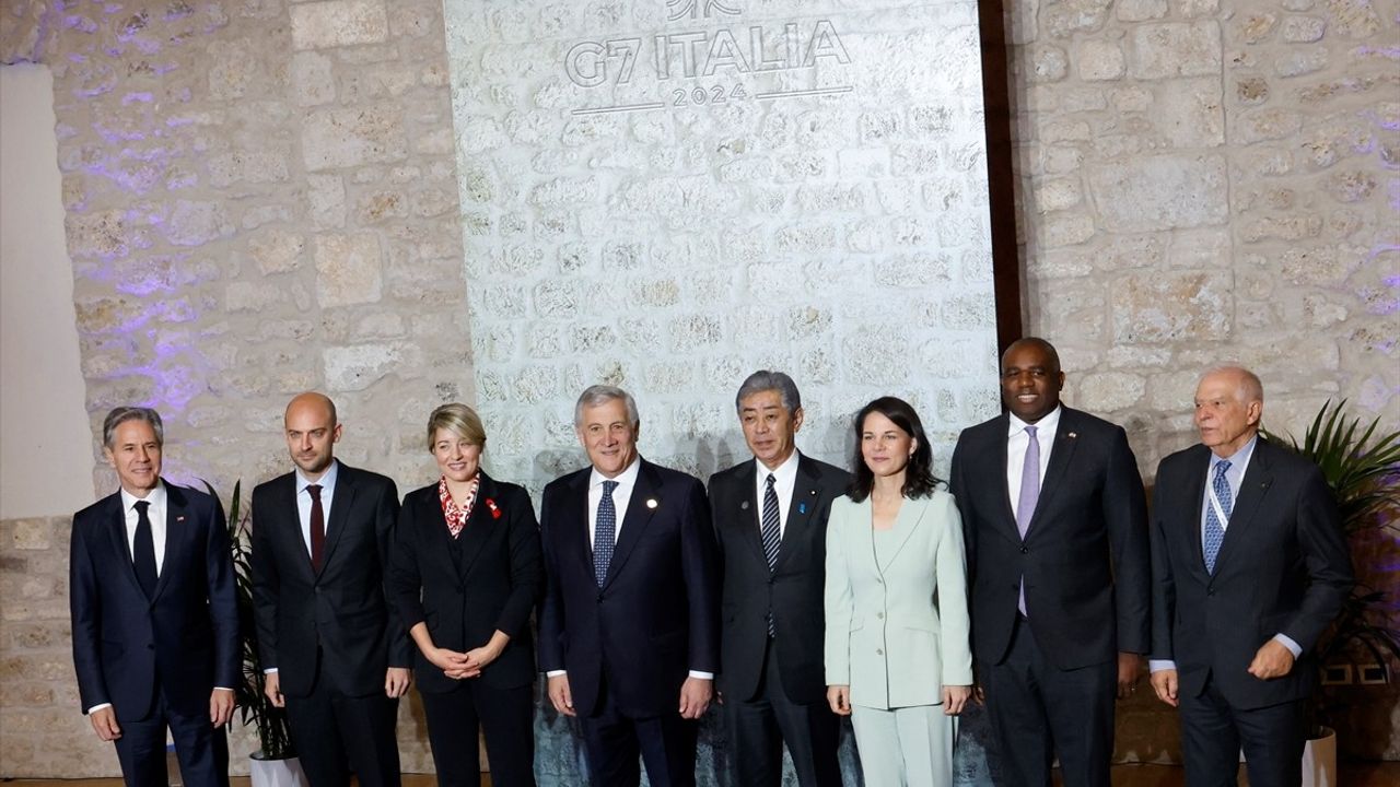 G7 Dışişleri Bakanları, Orta Doğu ve Rusya-Ukrayna Savaşını Ele Almak Üzere İtalya'da Toplandı