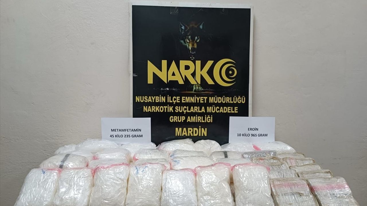 Mardin'de Uyuşturucu Operasyonu: 56 Kilo 200 Gram Madde Ele Geçirildi