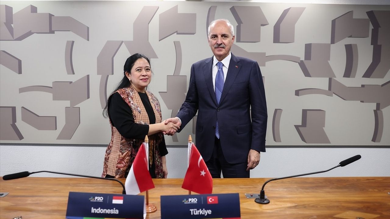 TBMM Başkanı Kurtulmuş, Endonezya Temsilciler Meclisi Başkanı ile Görüştü